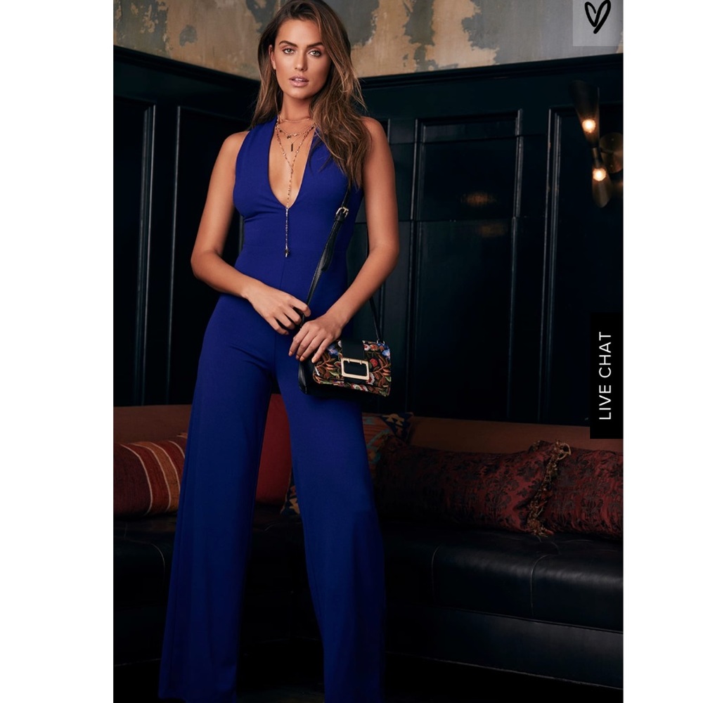 LuLu’s Thinking Out Loud Royal Blue Jumpsuit